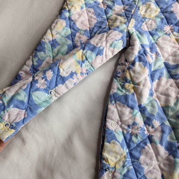 Vintage Floral Baby One Piece Quilted Jumper - Picture 4 of 9